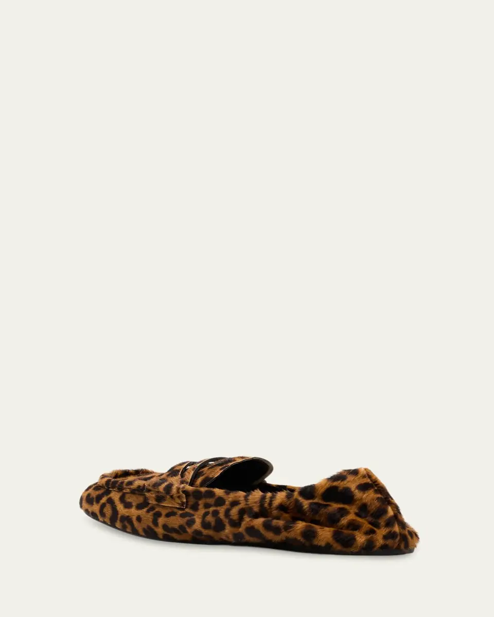 Miu Miu Leopard-Printed Calf Hair Loafers | Thumbnail 4 Miu Miu Leopard-Printed Calf Hair Loafers | Thumbnail 4