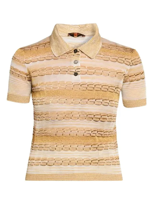 Brocade Pattern Polo Shirt Brocade Pattern Polo Shirt