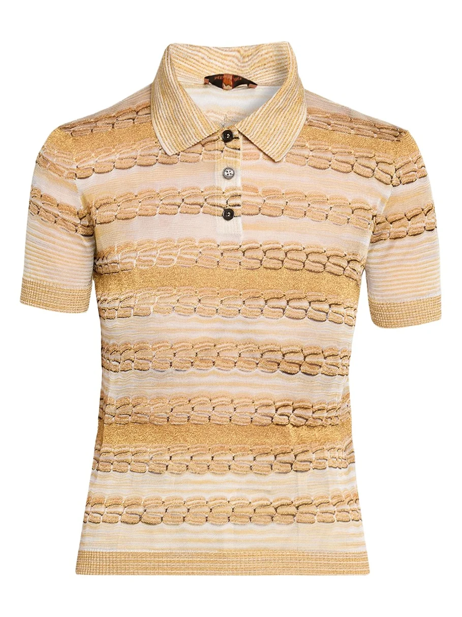 Brocade Pattern Polo Shirt Brocade Pattern Polo Shirt