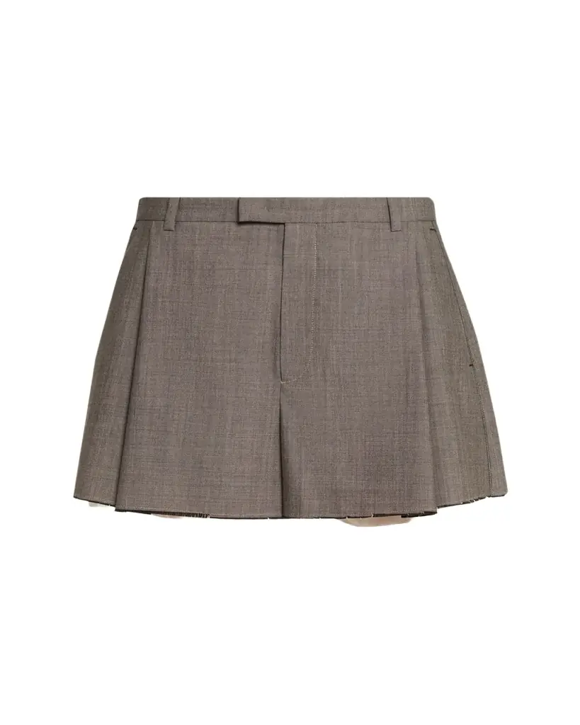 Nackiyé Pleated Split Tailored Shorts | Image 1 Nackiyé Pleated Split Tailored Shorts | Image 1