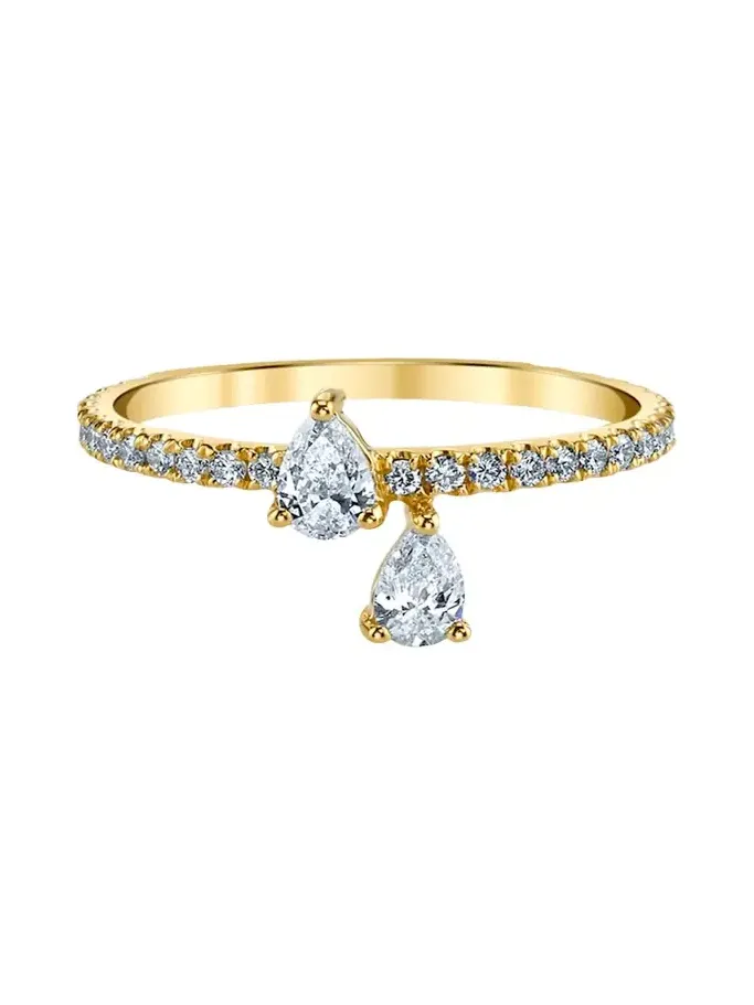 18K Yellow Gold Diamond Princess Eternity Ring 18K Yellow Gold Diamond Princess Eternity Ring