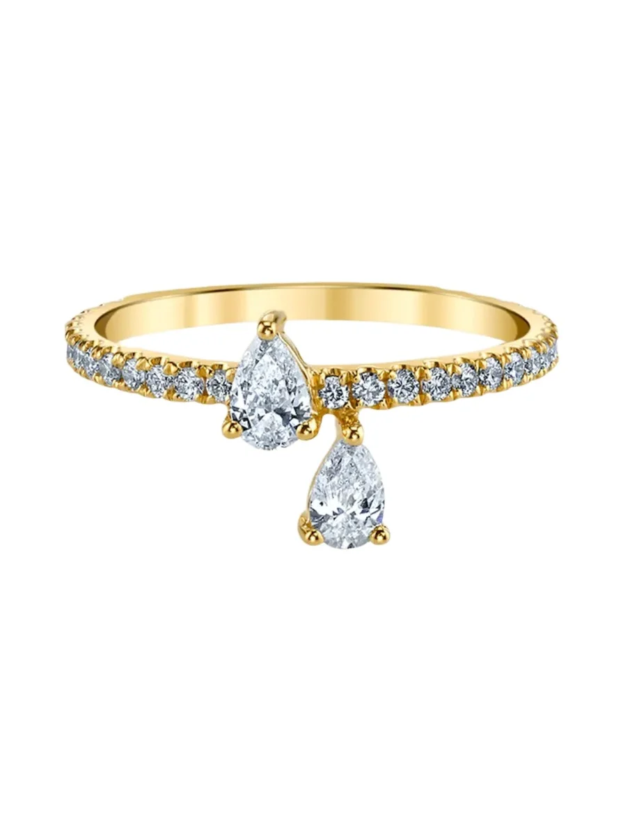 18K Yellow Gold Diamond Princess Eternity Ring 18K Yellow Gold Diamond Princess Eternity Ring