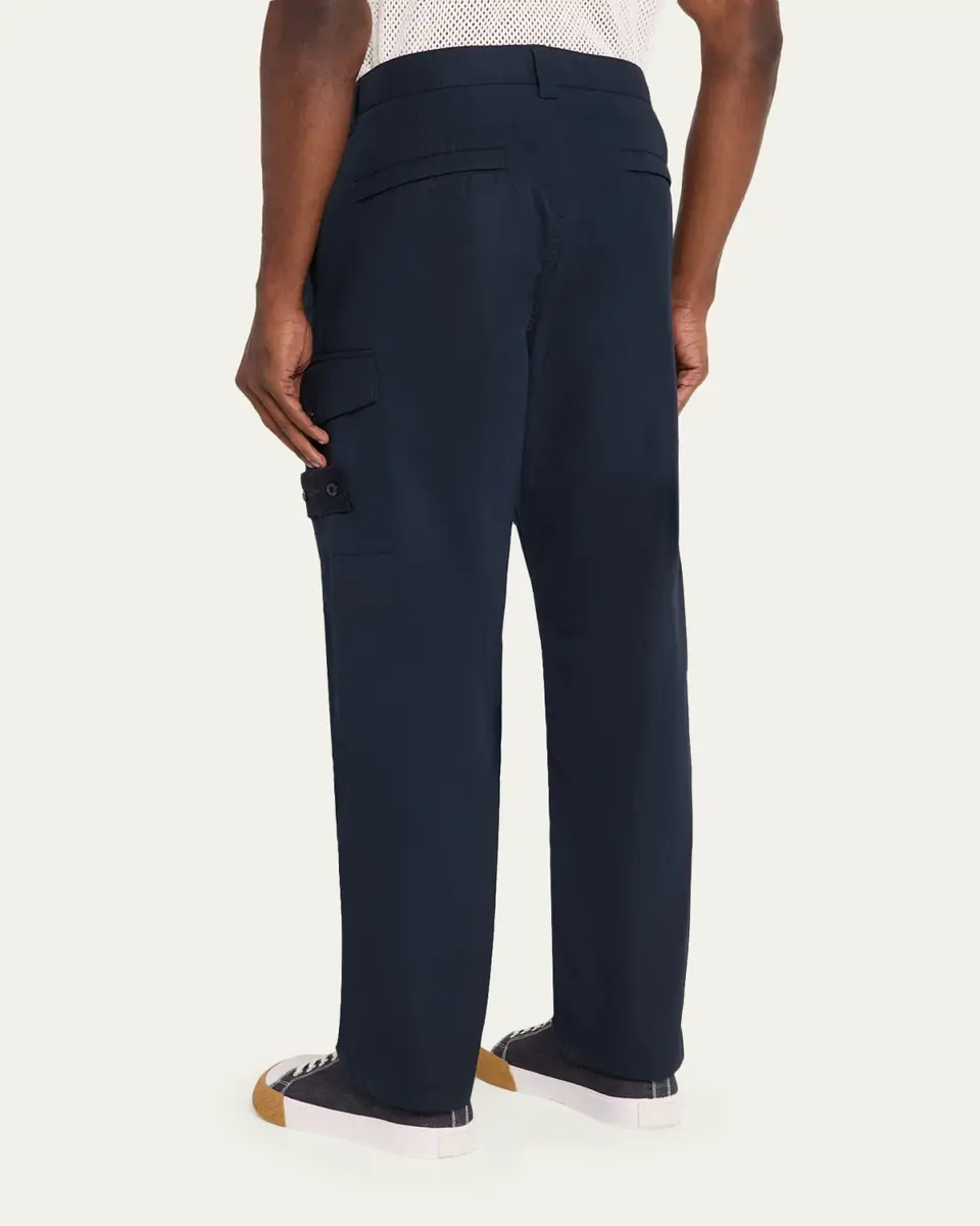 Stone Island Men's Cotton Straight Leg Cargo Pants | Thumbnail 3