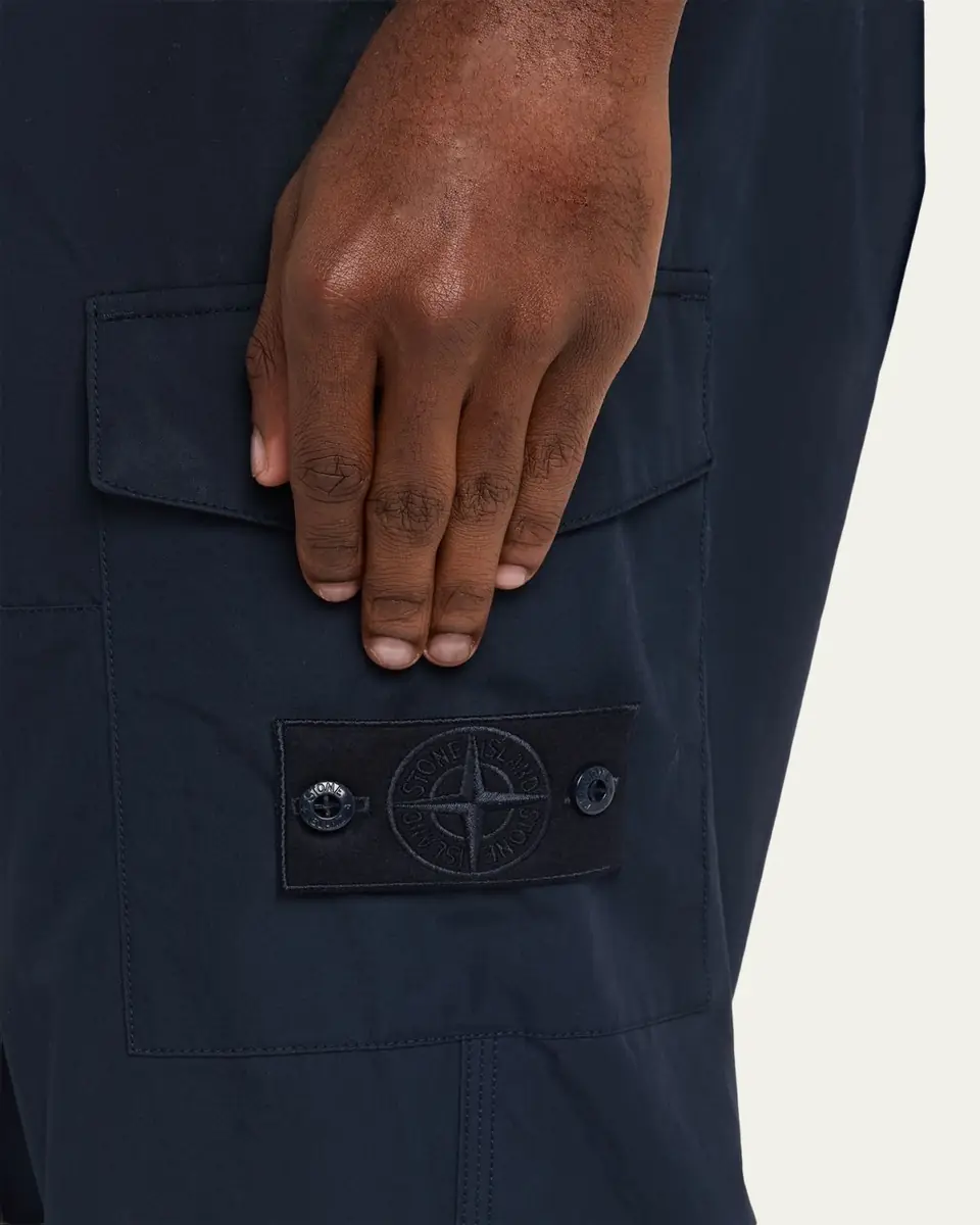 Stone Island Men's Cotton Straight Leg Cargo Pants | Thumbnail 5