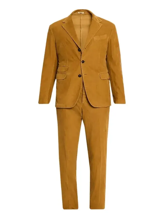 Massimo Alba Men's Sloop Two-Piece Baby Corduroy Suit