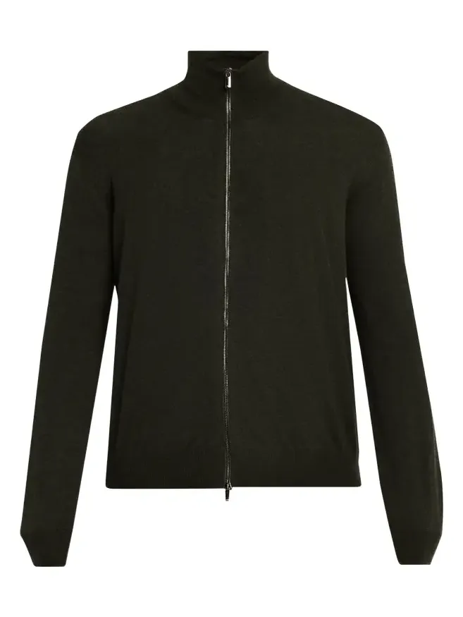Men's Noel Wool and Cotton Full-Zip Sweater Men's Noel Wool and Cotton Full-Zip Sweater