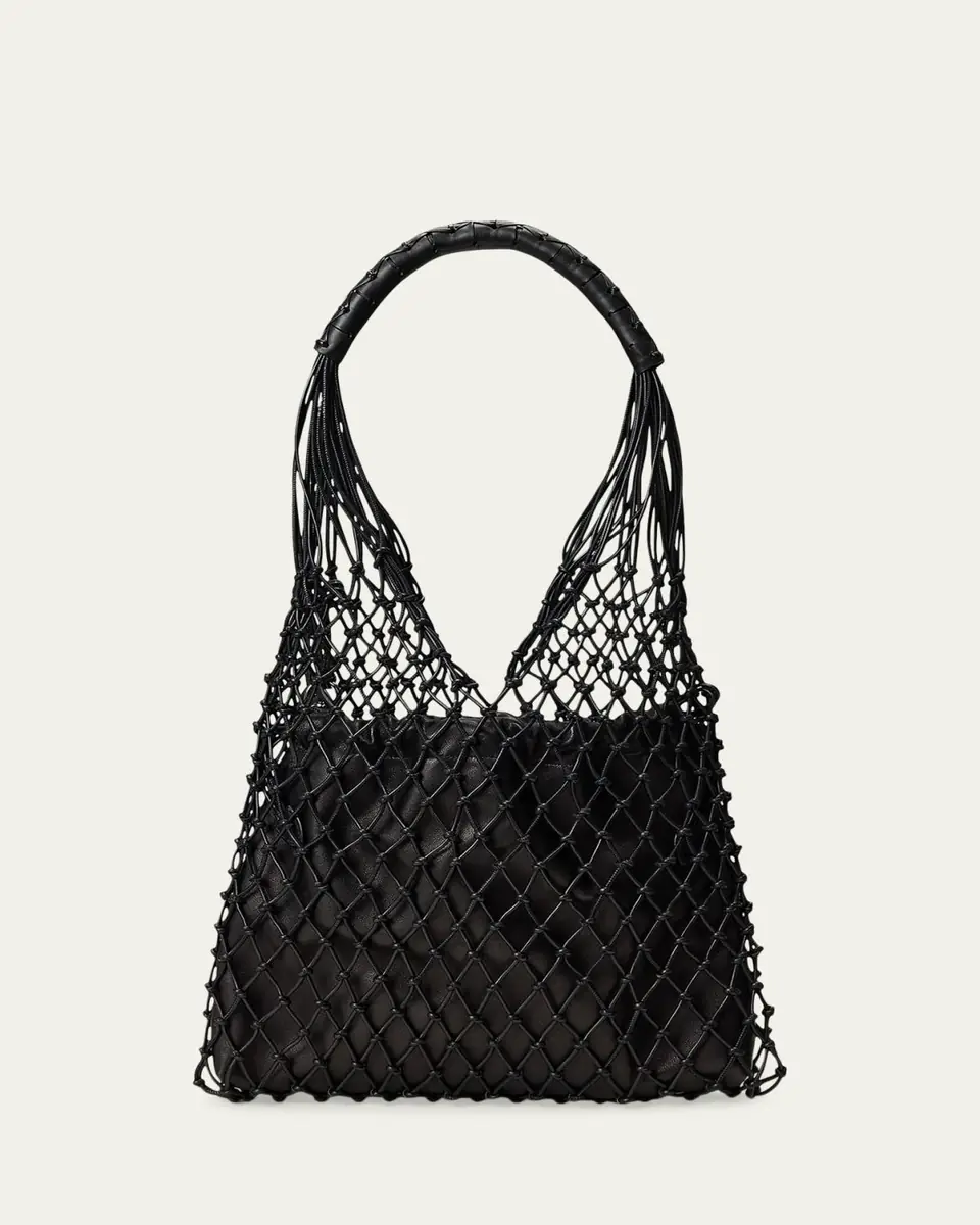 Ralph Lauren Collection Macramé Tote Bag in Calfskin | Thumbnail 2 Ralph Lauren Collection Macramé Tote Bag in Calfskin | Thumbnail 2
