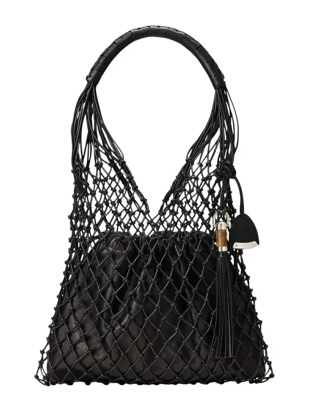 Macramé Tote Bag in Calfskin