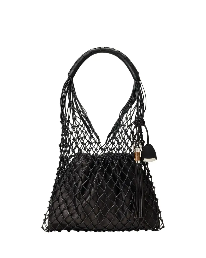 Ralph Lauren Collection Macramé Tote Bag in Calfskin