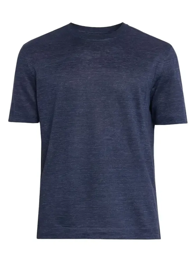 Men's Heathered Linen Crewneck T-Shirt