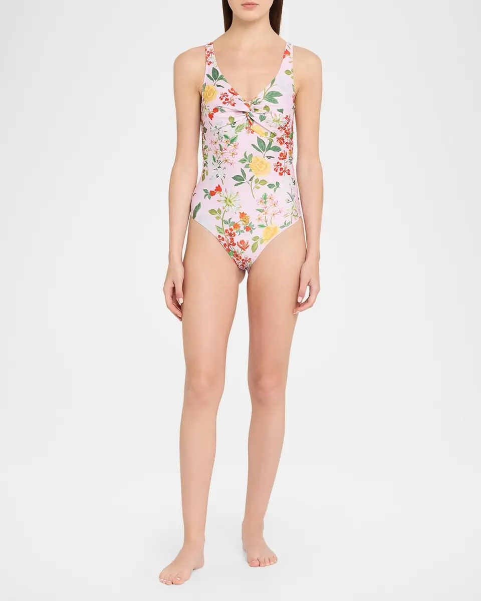 VERANDAH Twisted Drape Floral One-Piece Swimsuit | Thumbnail 5 VERANDAH Twisted Drape Floral One-Piece Swimsuit | Thumbnail 5