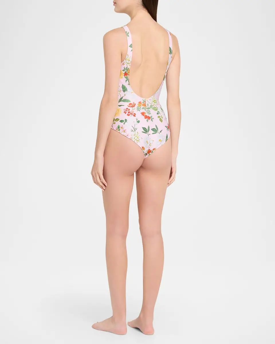 VERANDAH Twisted Drape Floral One-Piece Swimsuit | Thumbnail 6 VERANDAH Twisted Drape Floral One-Piece Swimsuit | Thumbnail 6