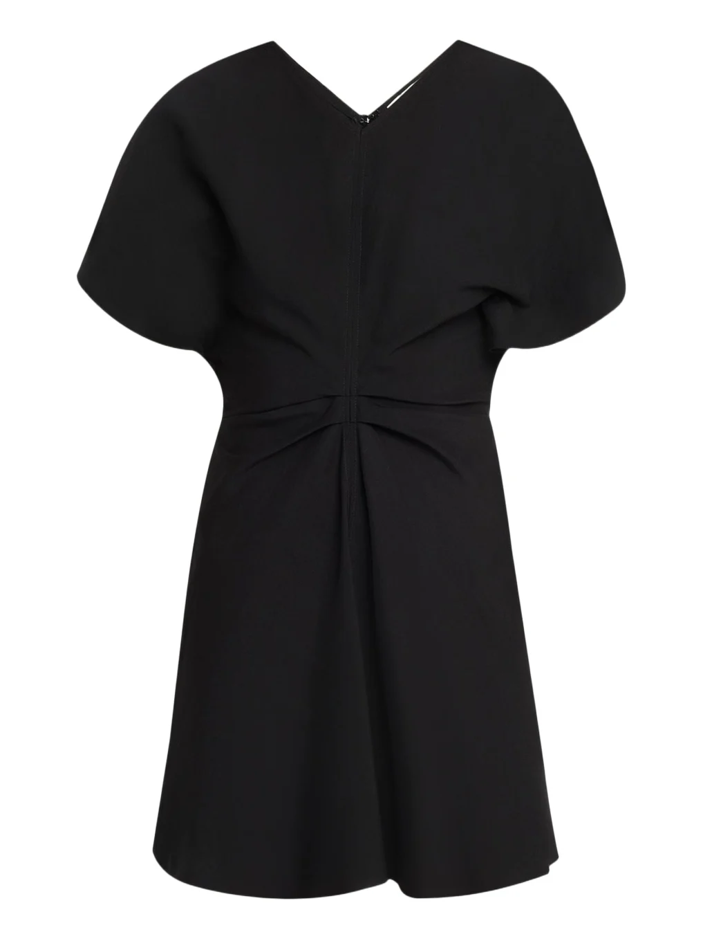 Leni Short-Sleeve Linen-Blend Mini Dress