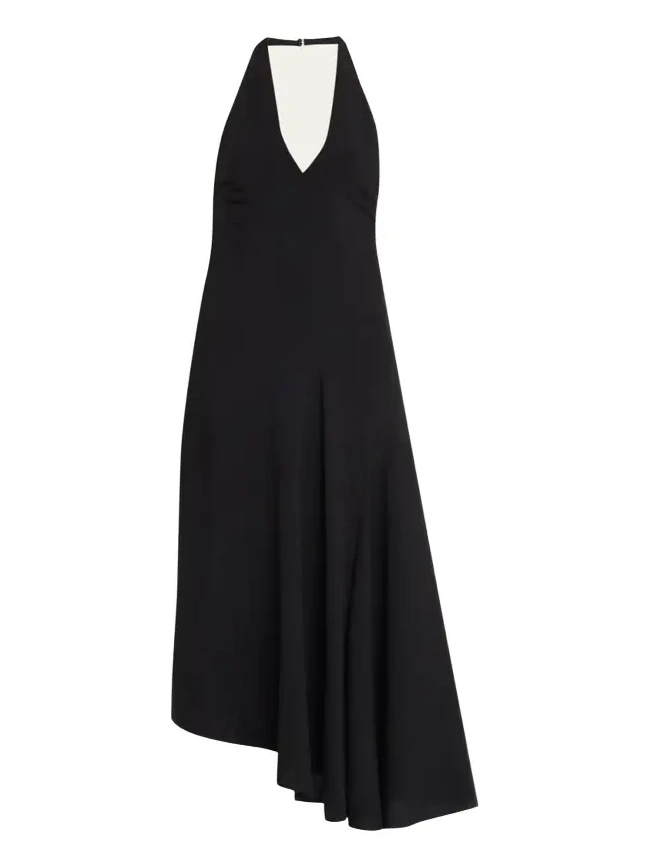 Celina Linen-Blend Halter Dress Celina Linen-Blend Halter Dress