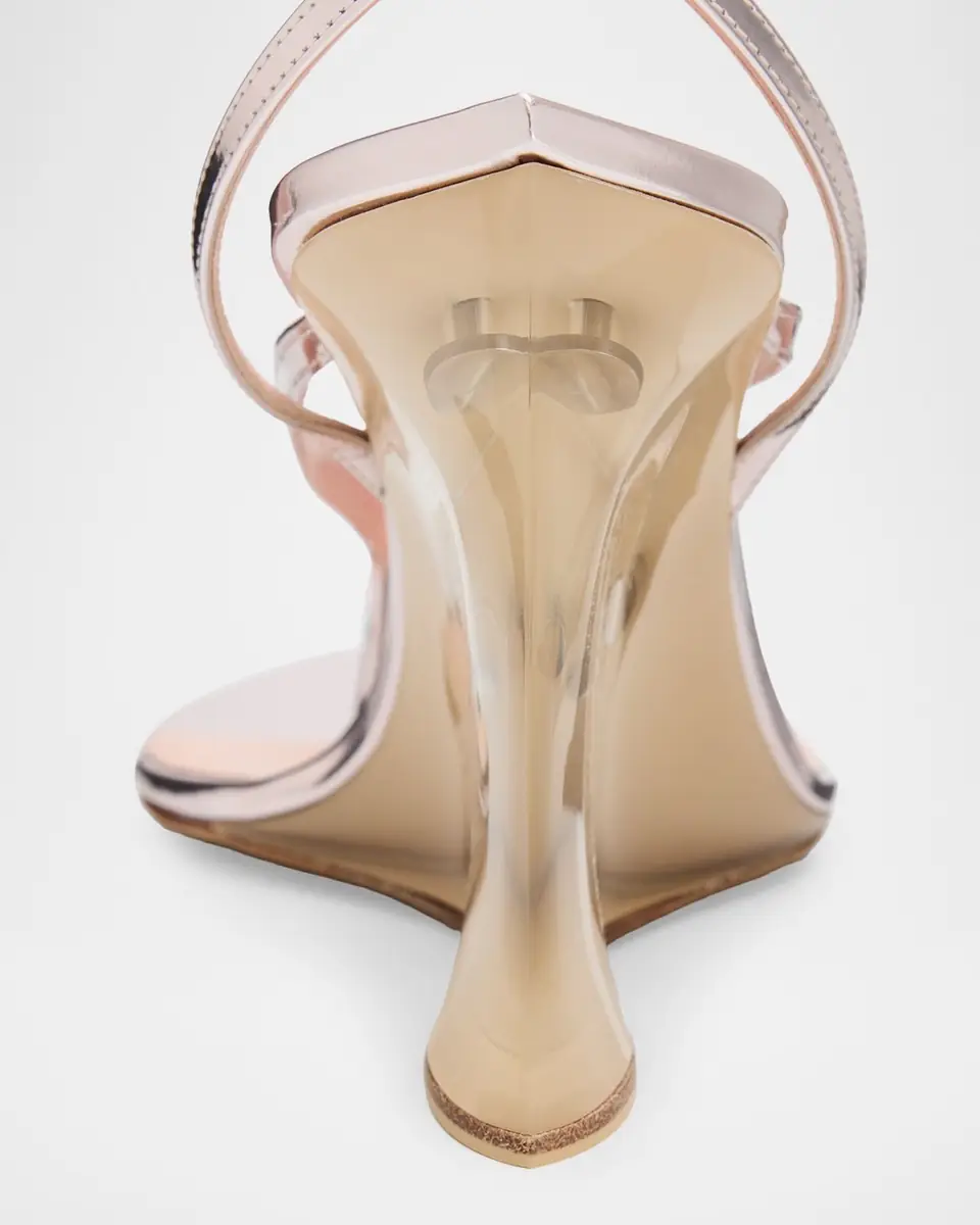 Alaïa Mirrored Leather Invisible Wedge Thong Sandals | Thumbnail 7 Alaïa Mirrored Leather Invisible Wedge Thong Sandals | Thumbnail 7