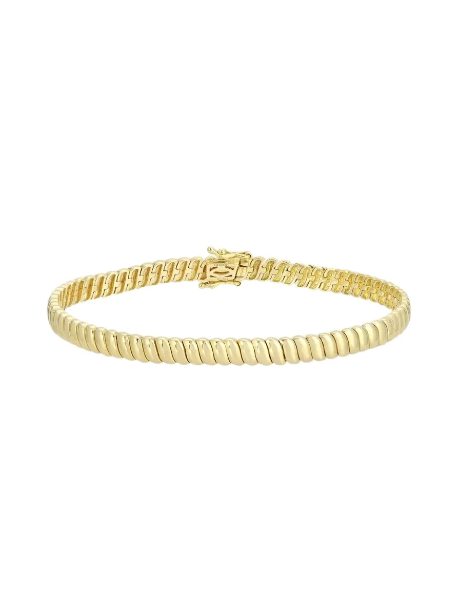 18K Yellow Gold Thin Zoe Bracelet