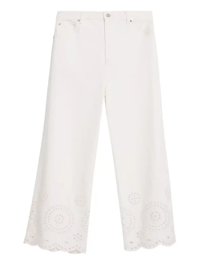 The Eyelet Wide-Flare Jeans The Eyelet Wide-Flare Jeans