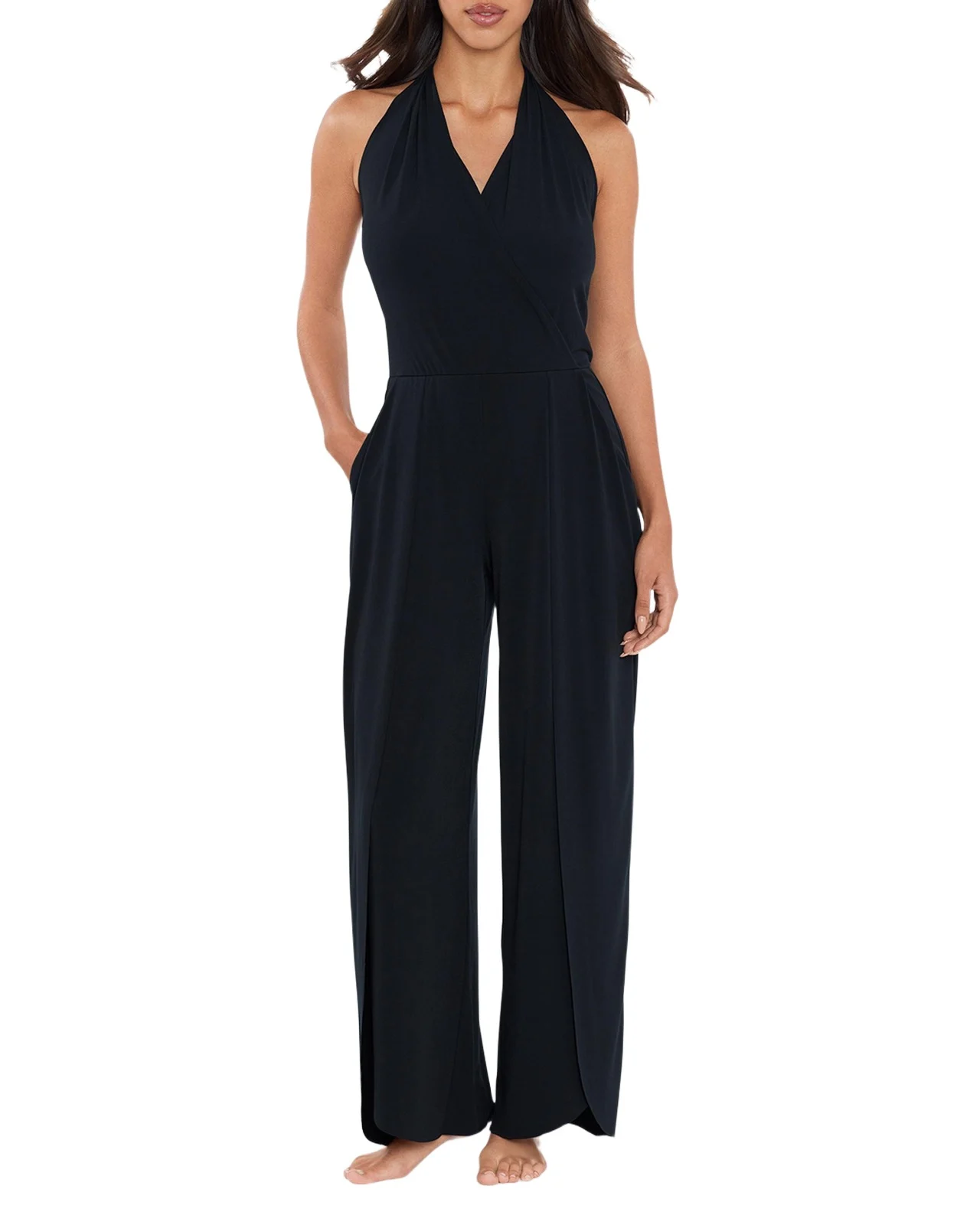 Halter Surplice Jumpsuit Halter Surplice Jumpsuit