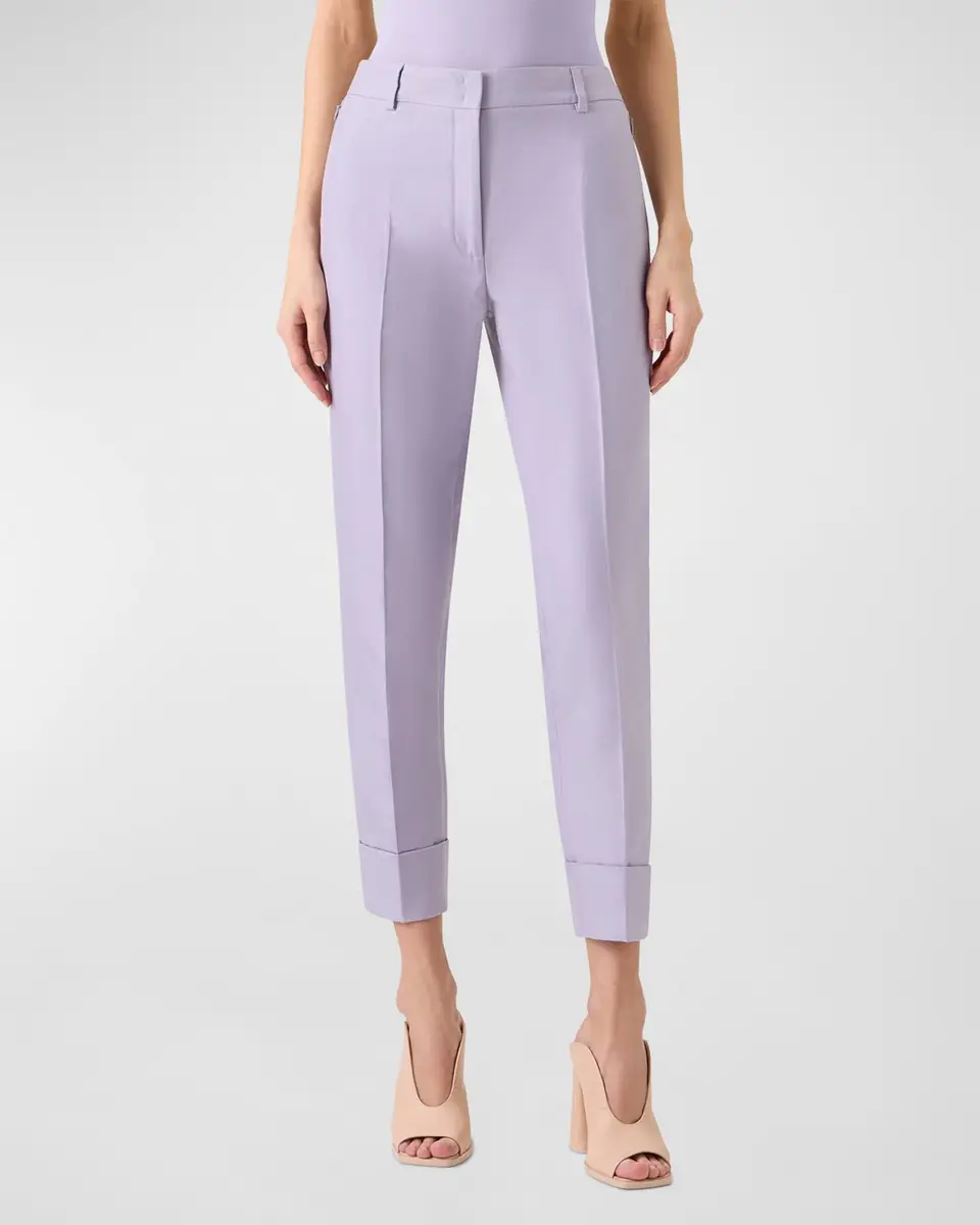 Akris Maxima Cotton Silk Cropped Pants | Thumbnail 4 Akris Maxima Cotton Silk Cropped Pants | Thumbnail 4
