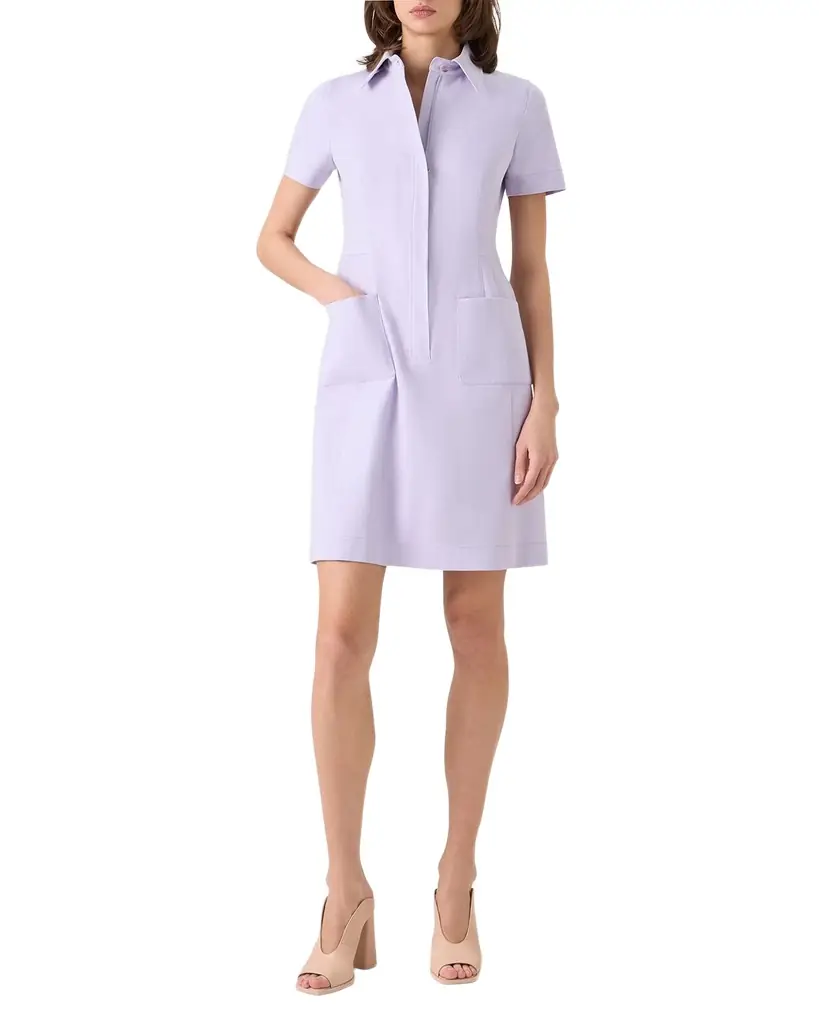Akris Stretch Denim Mini Tunic Dress | Image 1 Akris Stretch Denim Mini Tunic Dress | Image 1