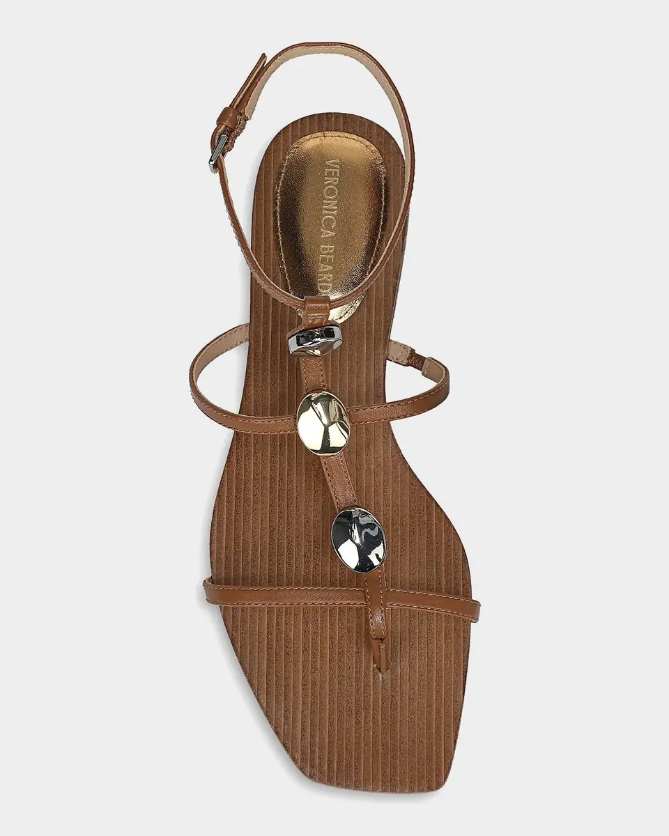 Veronica Beard Alba Embellished Strappy Leather Sandals | Thumbnail 3 Veronica Beard Alba Embellished Strappy Leather Sandals | Thumbnail 3