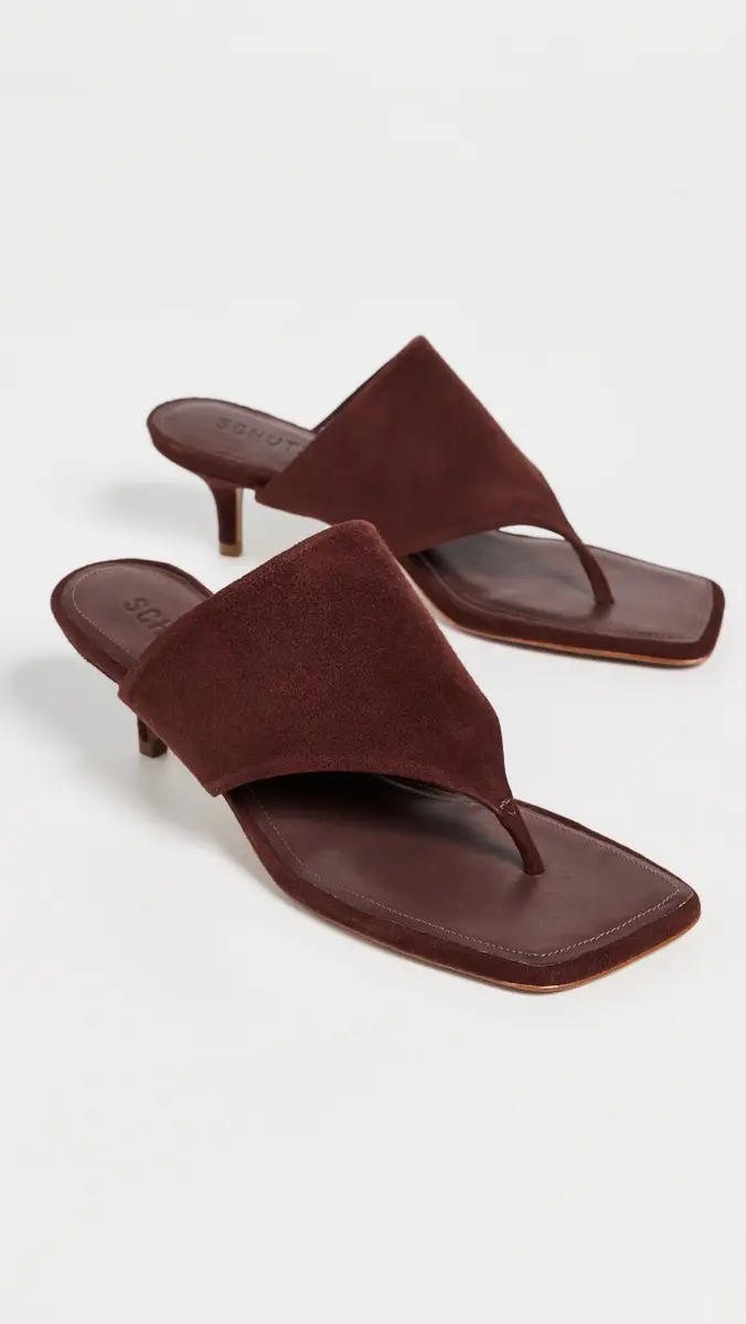 Schutz Sage Stiletto Sandals Root Brown | Thumbnail 5 Schutz Sage Stiletto Sandals Root Brown | Thumbnail 5