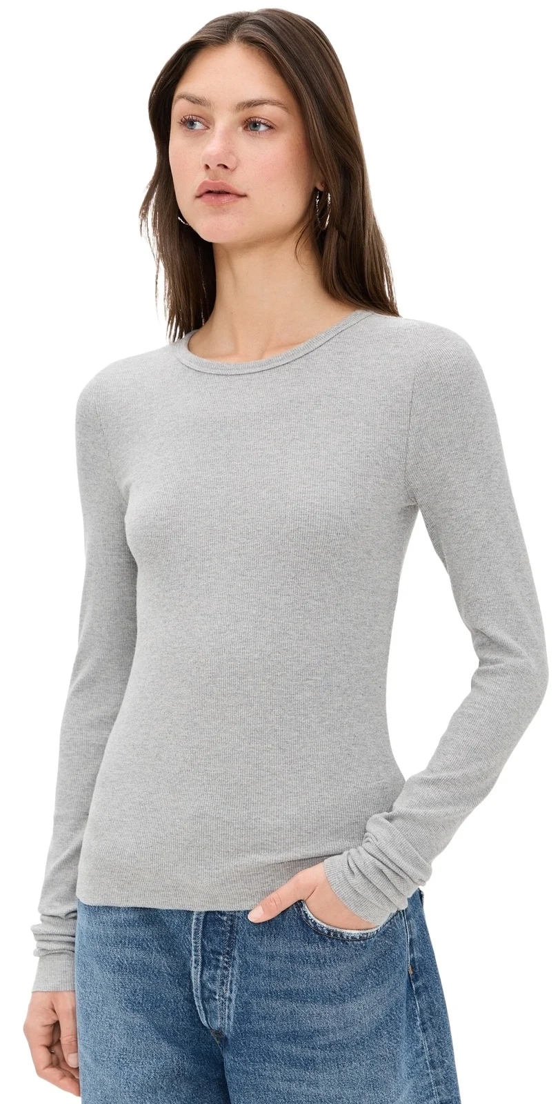 ÉTERNE Long Sleeve Fitted Top