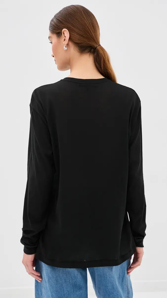 Tibi Sheer Crepe Knit Tee | Thumbnail 4 Tibi Sheer Crepe Knit Tee | Thumbnail 4
