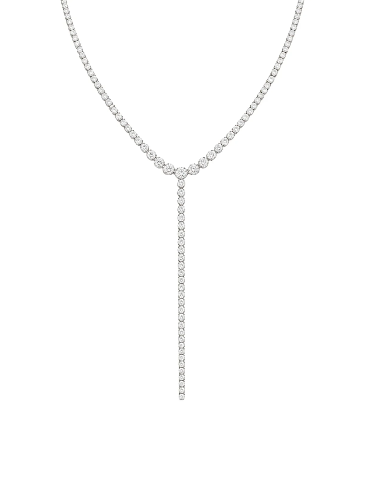Wish Fine Jewelry Diamond 14K Gold Lariat Tennis Necklace