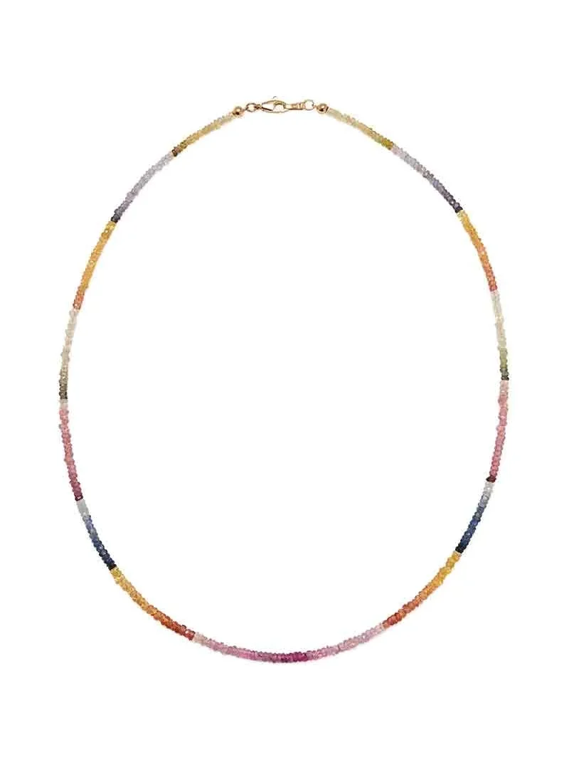 LIZZIE FORTUNATO FINE Shaded Pastel Sapphire Tiny Beaded Necklace
