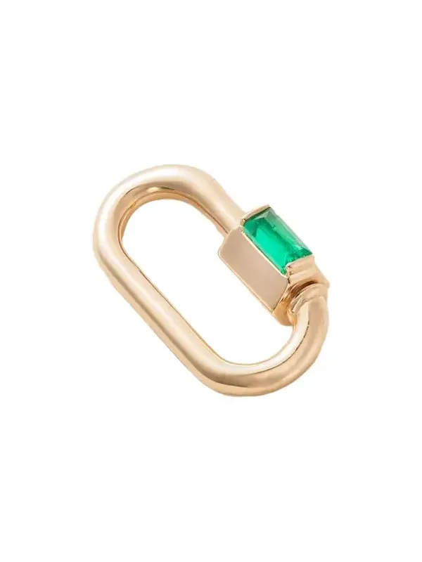 Solo Baguette Babylock 14-karat Gold Emerald Pendant Solo Baguette Babylock 14-karat Gold Emerald Pendant