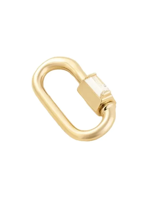 Solo Baguette Babylock 14-karat Gold Diamond Pendant Solo Baguette Babylock 14-karat Gold Diamond Pendant
