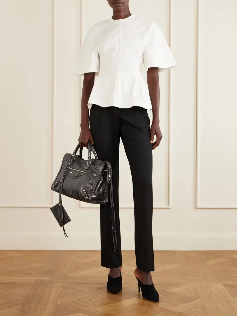 Balenciaga Le City Medium Leather Shoulder Bag | Thumbnail 3 Balenciaga Le City Medium Leather Shoulder Bag | Thumbnail 3