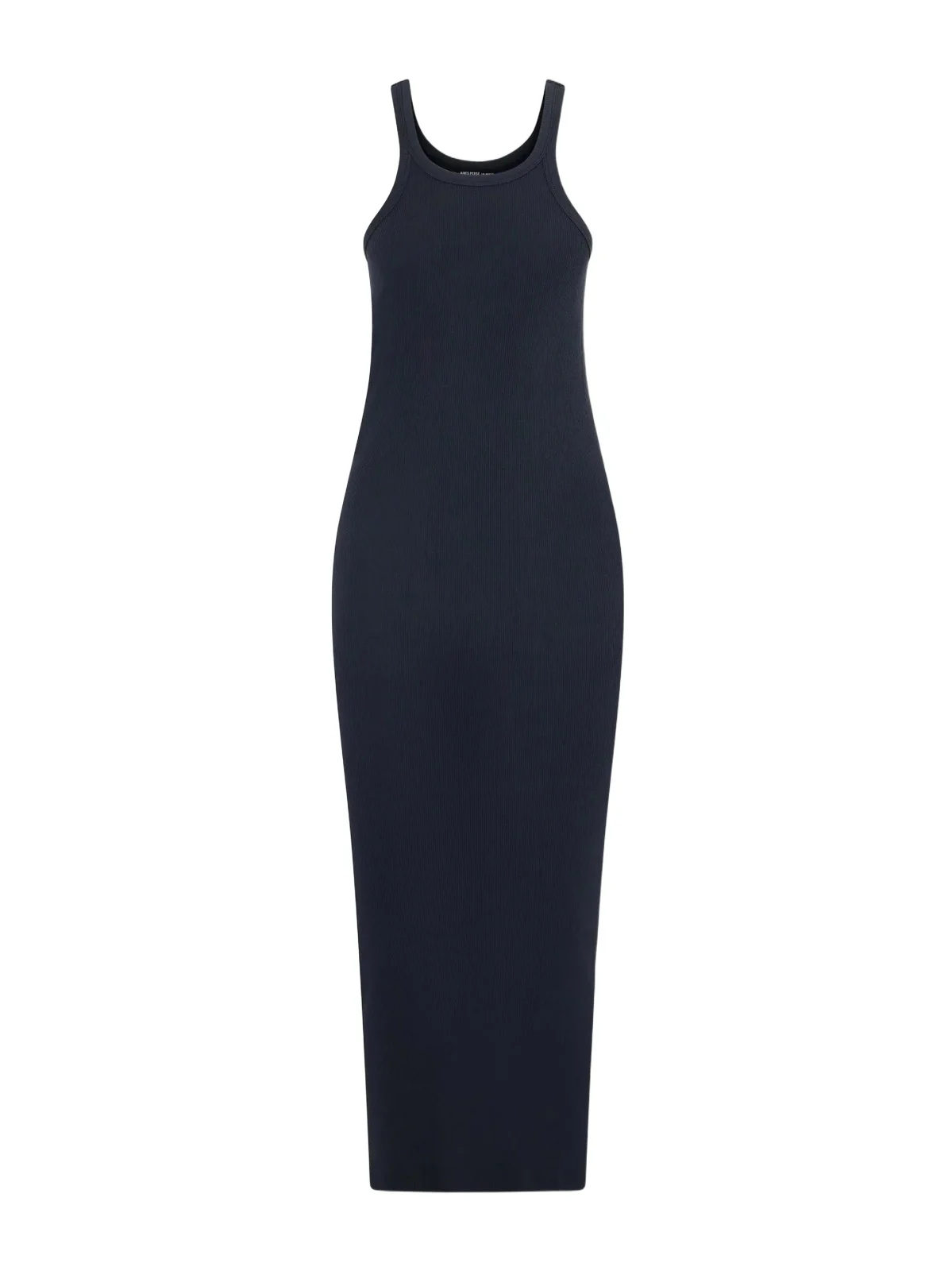 James Perse Tubular Ribbed Cotton Midi Dress