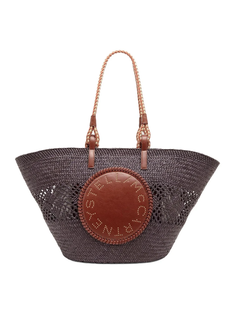 Stella McCartney Women's Large Basket Eco Iraca Palm & Rope Tote Bag