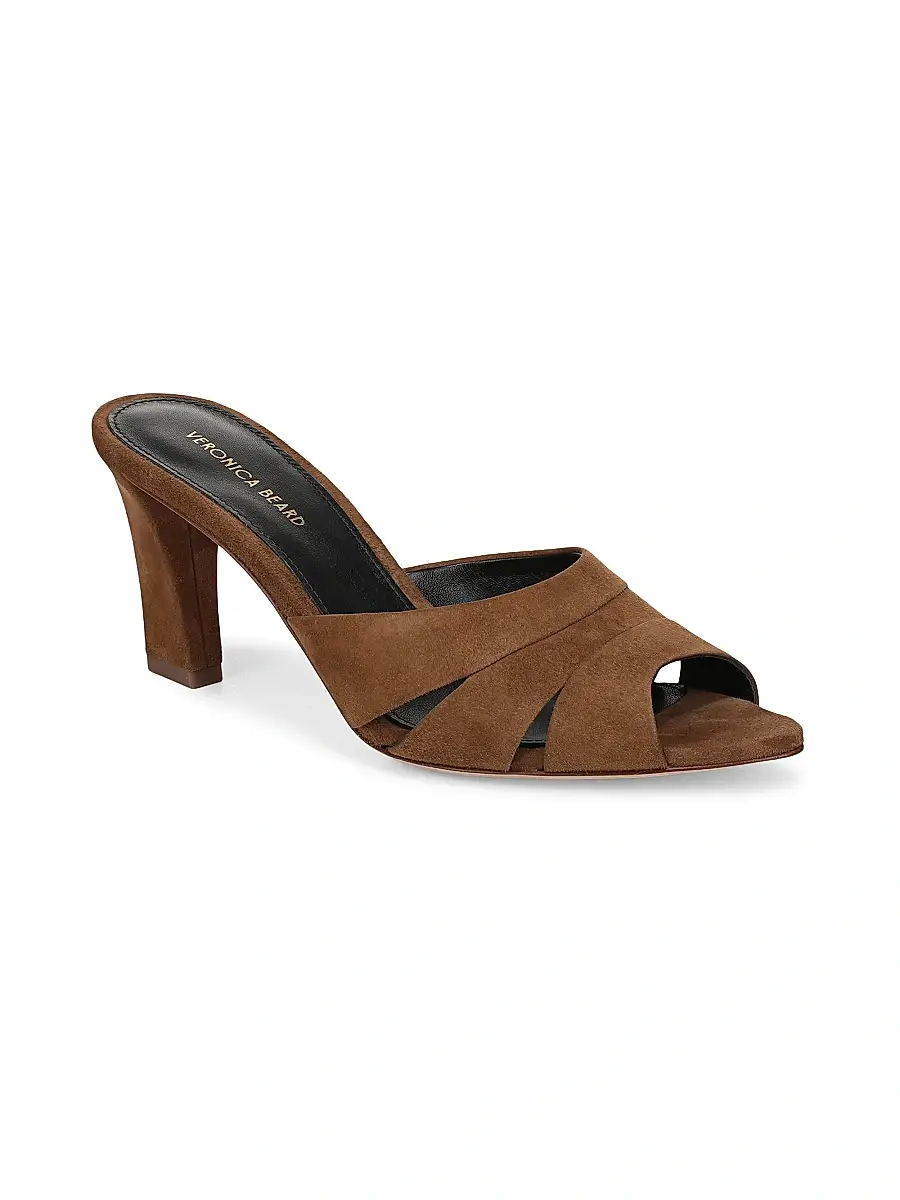 Veronica Beard Women's Cassiel 75MM Suede Sandals | Thumbnail 2 Veronica Beard Women's Cassiel 75MM Suede Sandals | Thumbnail 2