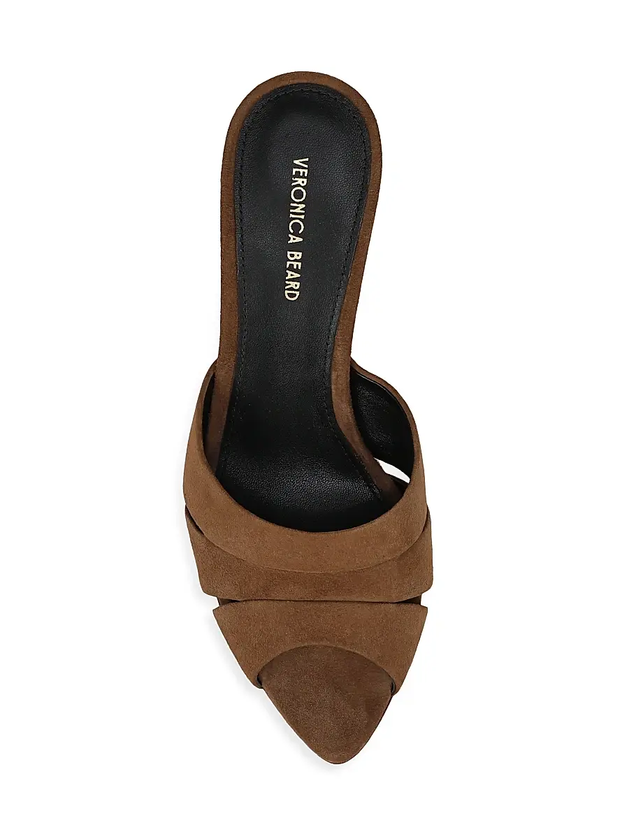 Veronica Beard Women's Cassiel 75MM Suede Sandals | Thumbnail 4 Veronica Beard Women's Cassiel 75MM Suede Sandals | Thumbnail 4