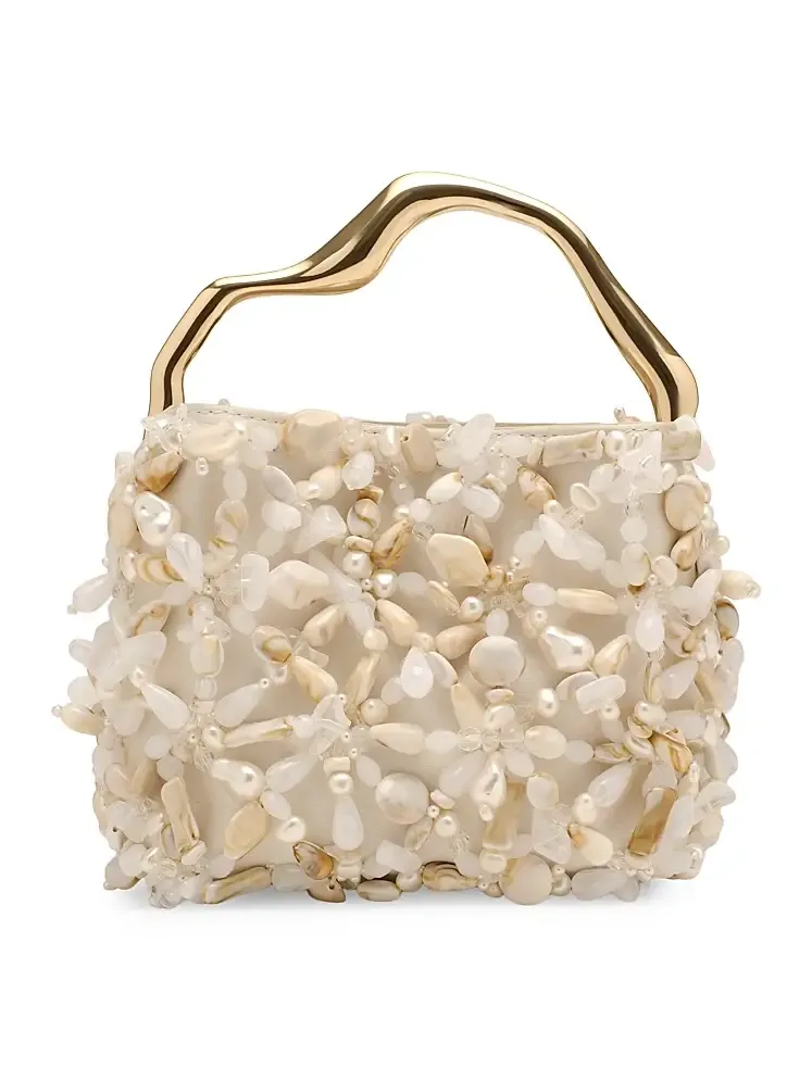 Women's Solene Mini Beaded Top Handle Bag Women's Solene Mini Beaded Top Handle Bag
