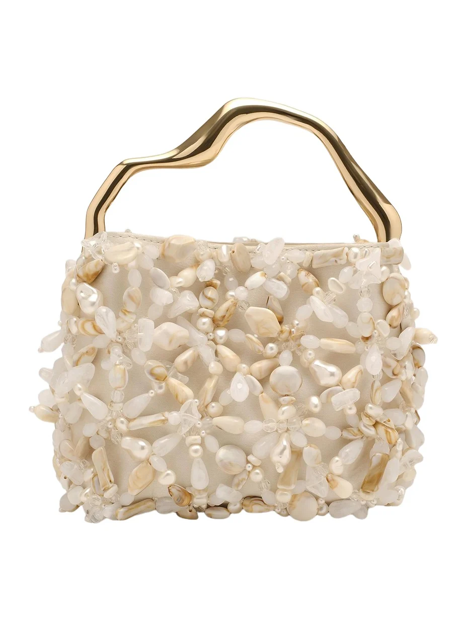 Women's Solene Mini Beaded Top Handle Bag