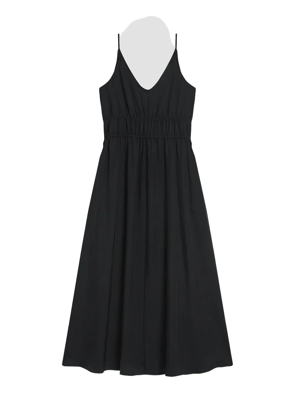Women's Gathered Tie-Waist Midi-Dress Women's Gathered Tie-Waist Midi-Dress