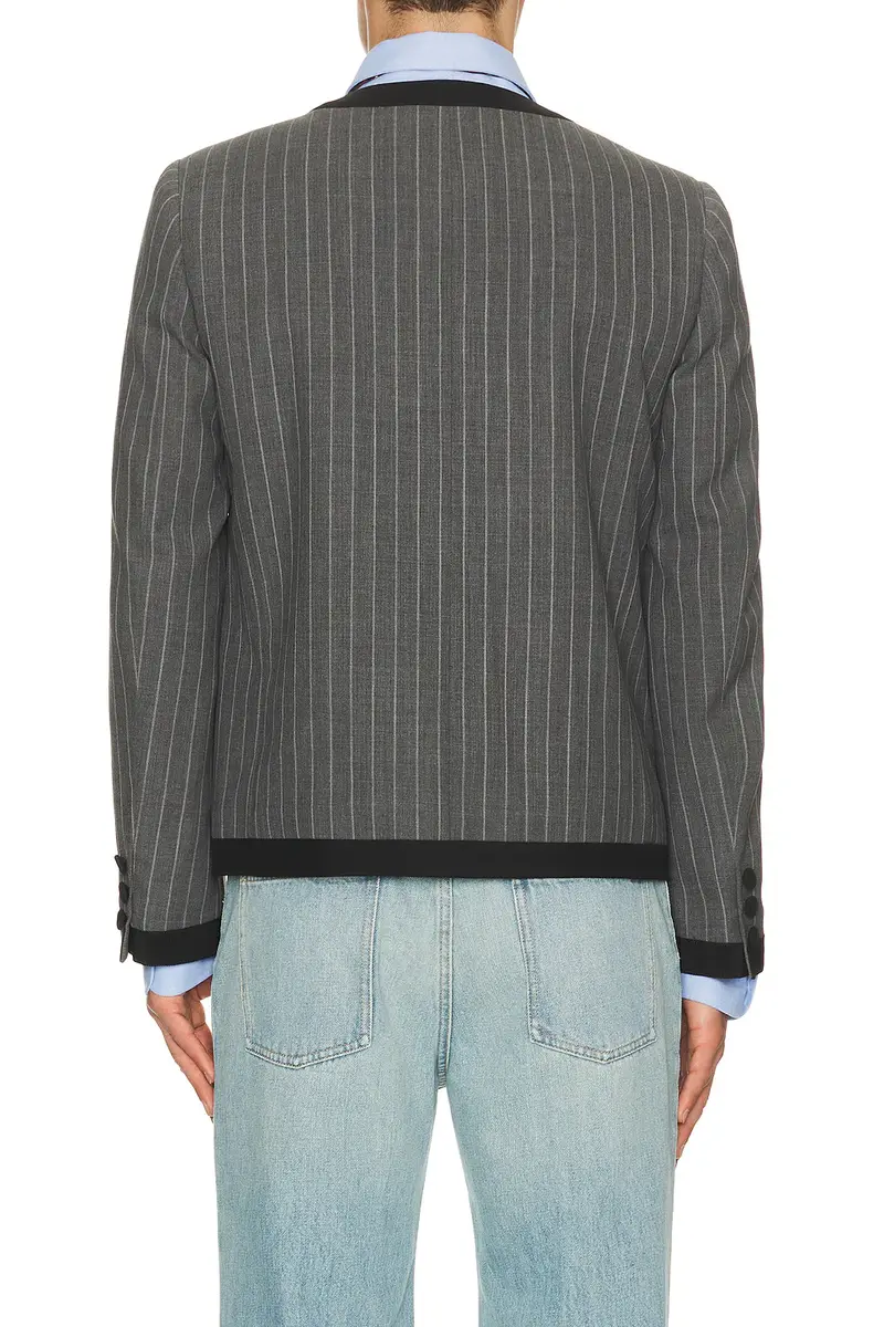 Valentino Giacca Faded Pinstripe Jacket | Thumbnail 2 Valentino Giacca Faded Pinstripe Jacket | Thumbnail 2