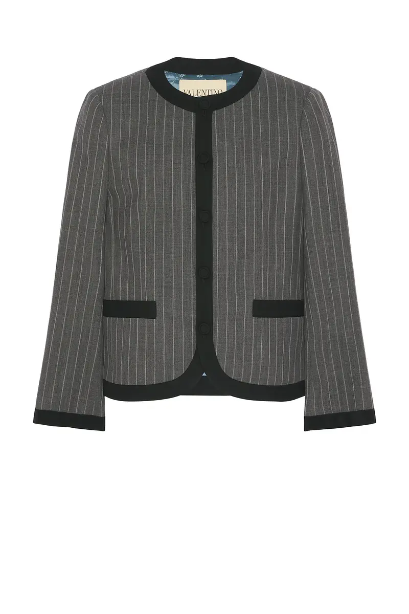 Valentino Giacca Faded Pinstripe Jacket | Thumbnail 4 Valentino Giacca Faded Pinstripe Jacket | Thumbnail 4