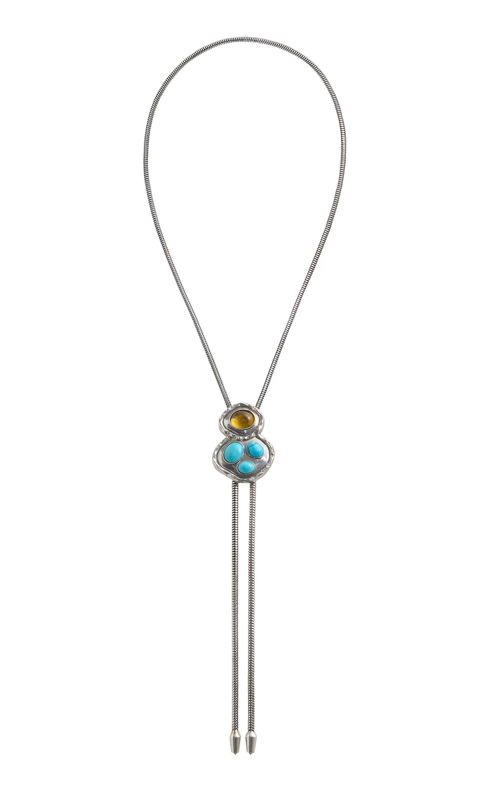 Bolola The Blythe Citrine; Turquoise Necklace
