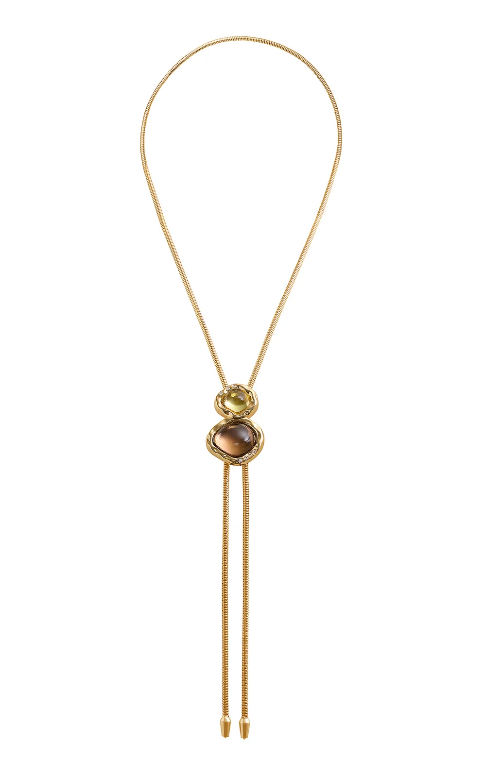Bolola The Blythe Citrine; Smokey Topaz Necklace