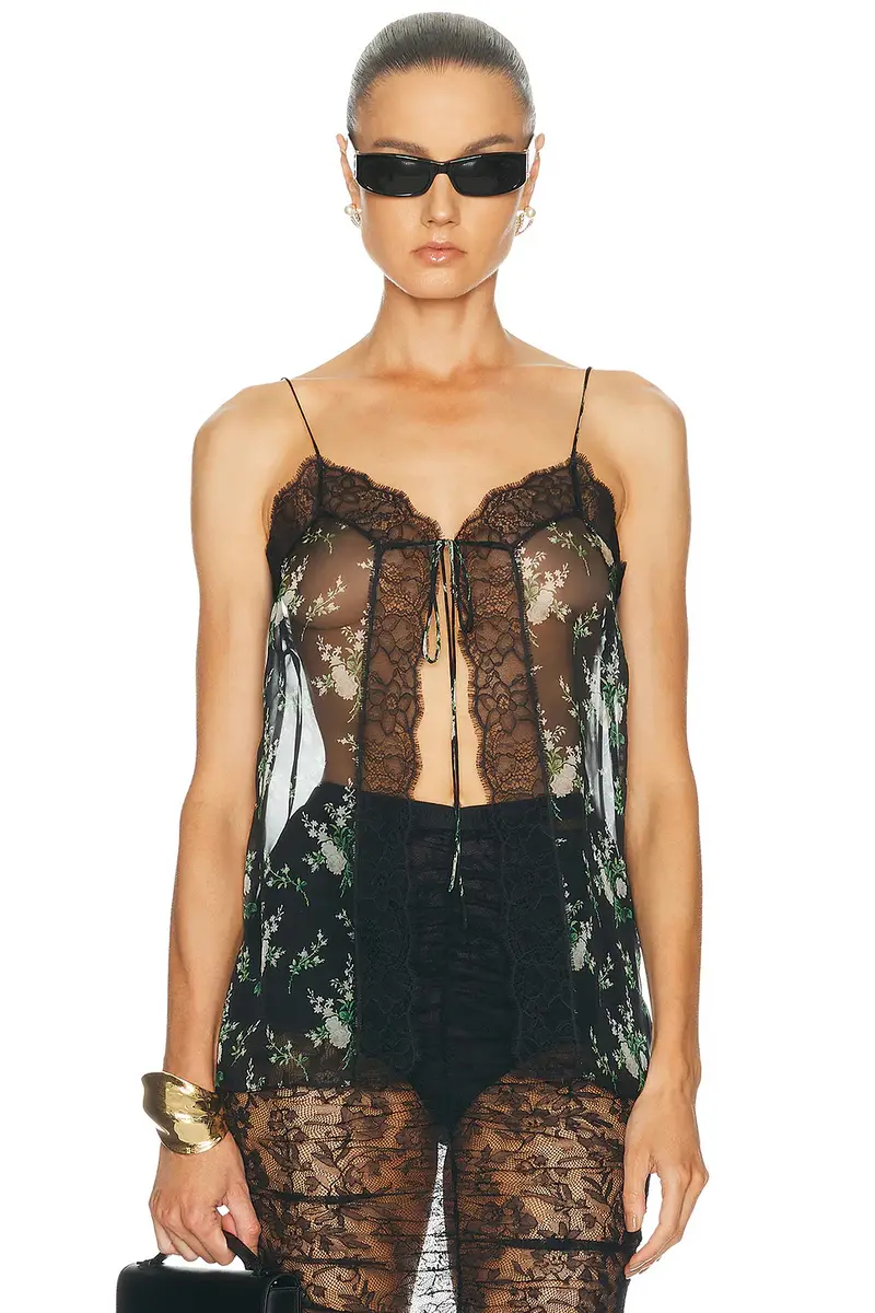 Dolce & Gabbana Sheer Camisole Top | Image 1 Dolce & Gabbana Sheer Camisole Top | Image 1