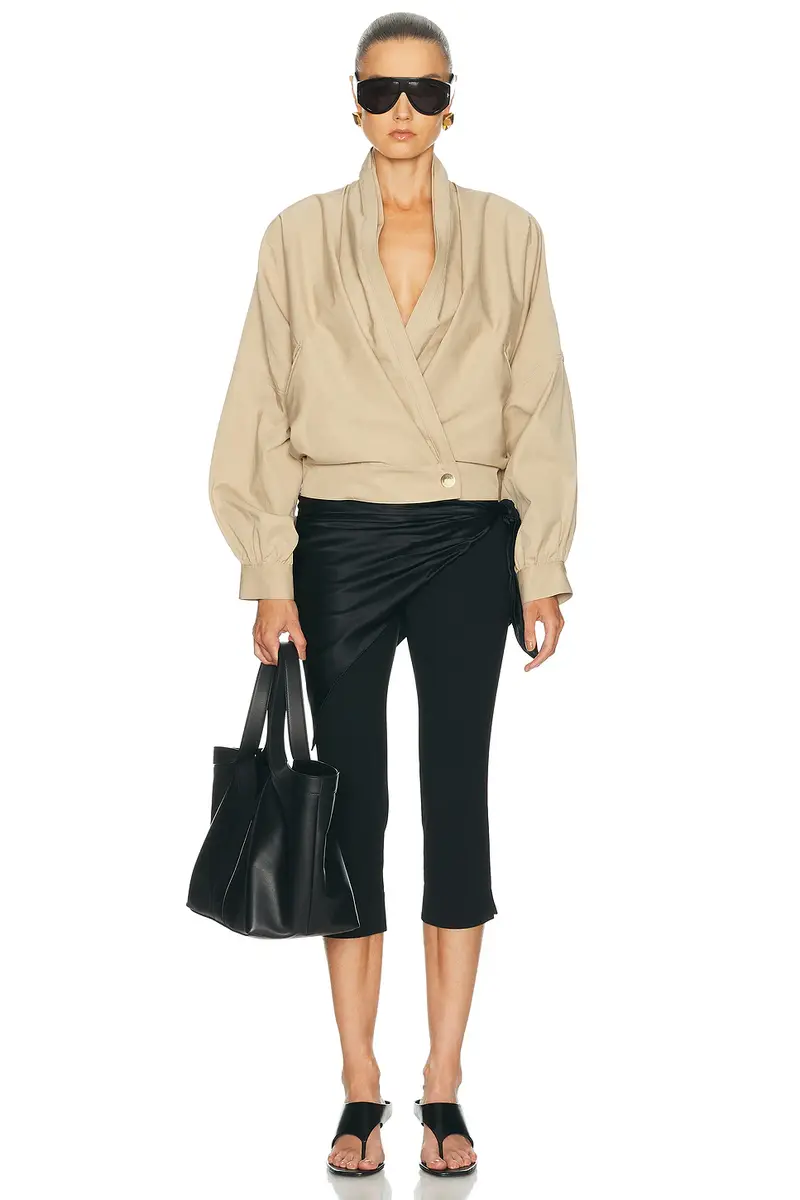 DARKPARK Franca Light Cotton Bomber Jacket | Thumbnail 4