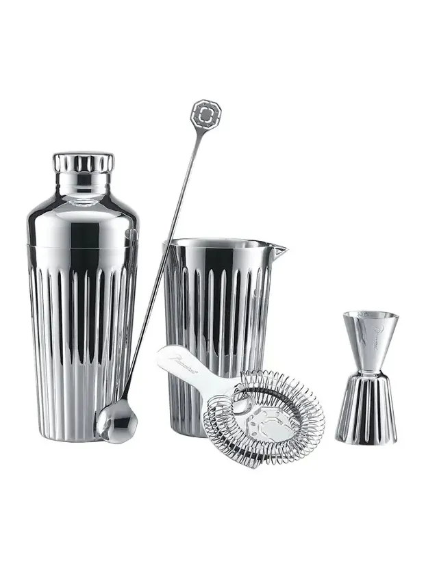 Baccarat Harmonie Stainless Steel 4-Piece Bar Accessories Set
