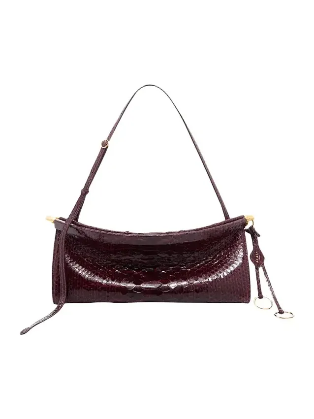 Alaïa Le Click Medium Python Shoulder Bag