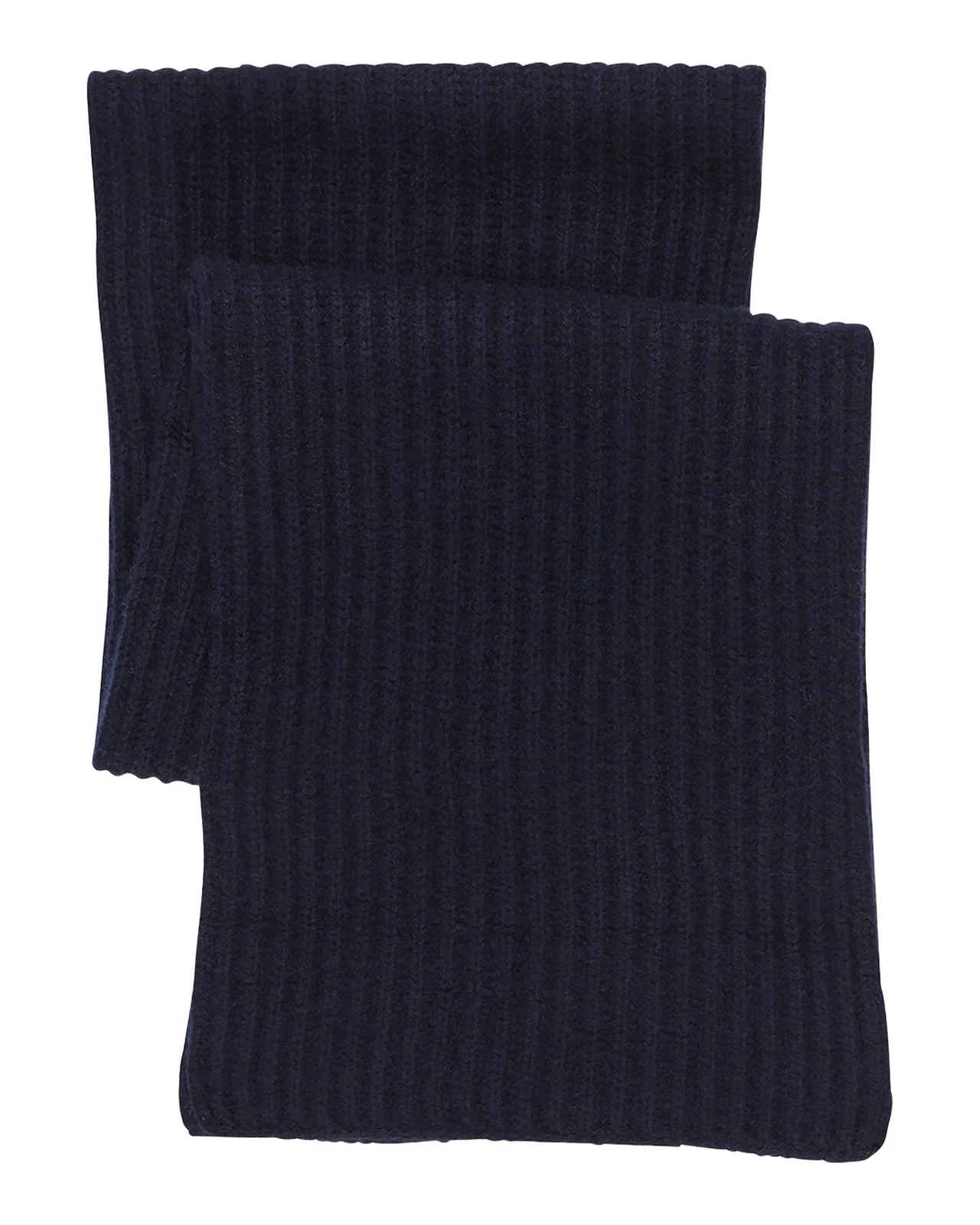 Ribbed Cashmere Scarf, Black Ribbed Cashmere Scarf, Black