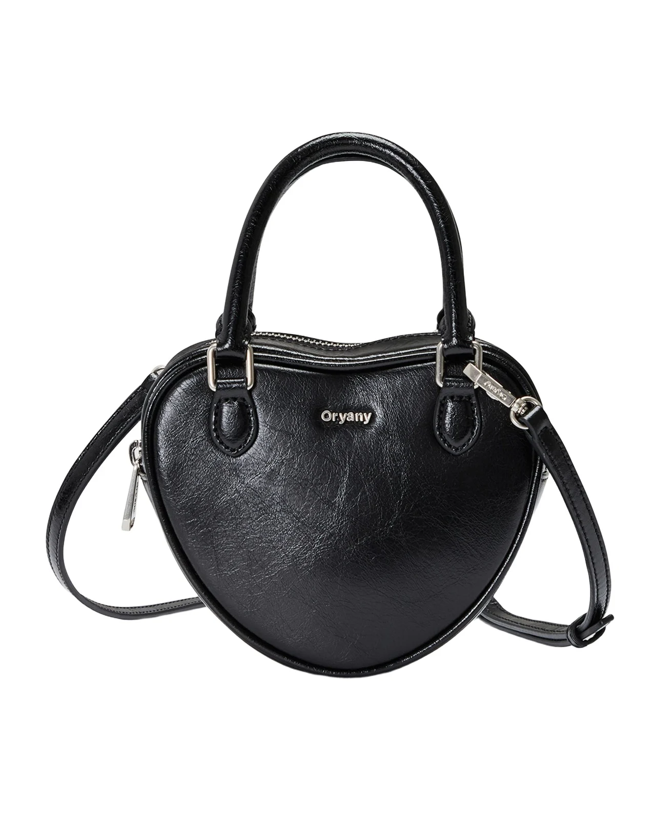 Oryany Heart Mini Leather Top-Handle Bag